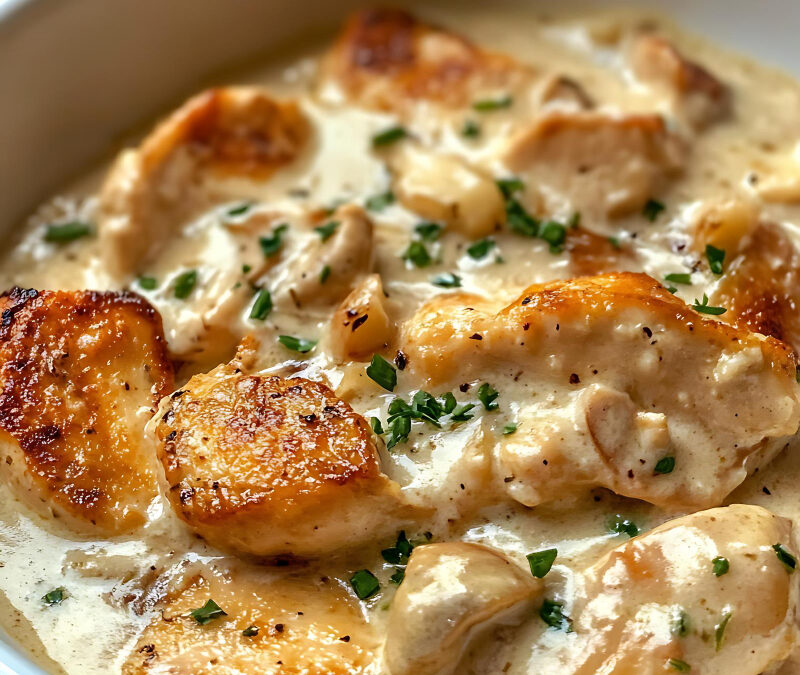 Recette Émincé de Poulet à la Crème de Munster